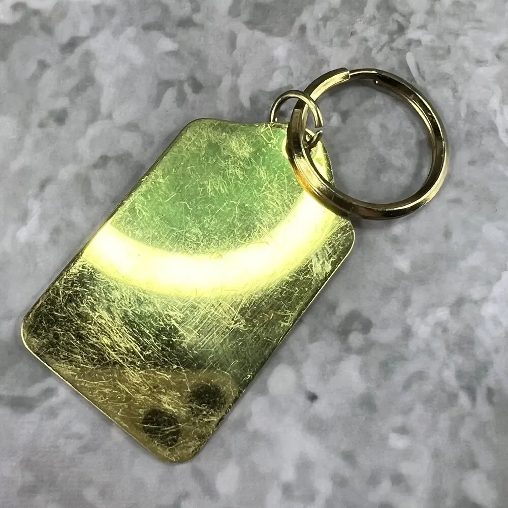 Keychain Vintage Franklin Fire Co No 4 Chambersburg PA Brass Keychain 1991 2.5